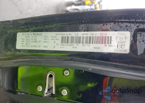 2020 Dodge Durango R/T z USA, uszkodzony, nr VIN 1C4SDJCT4LC382447